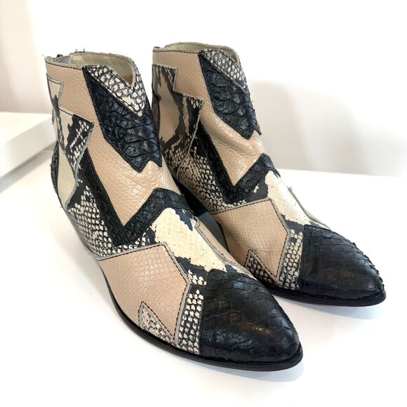 Amuse Society Matisse Last Call Western Festival Ankle Booties Women 8.5 - Picture 1 of 12